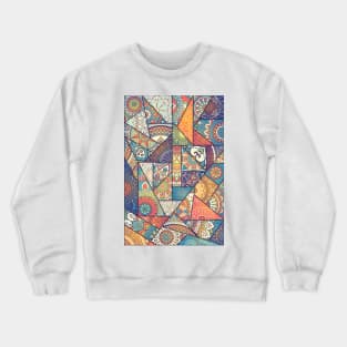 Indian Oriental Pattern Crewneck Sweatshirt